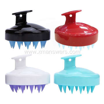 Custom logo hair massage silicone brush